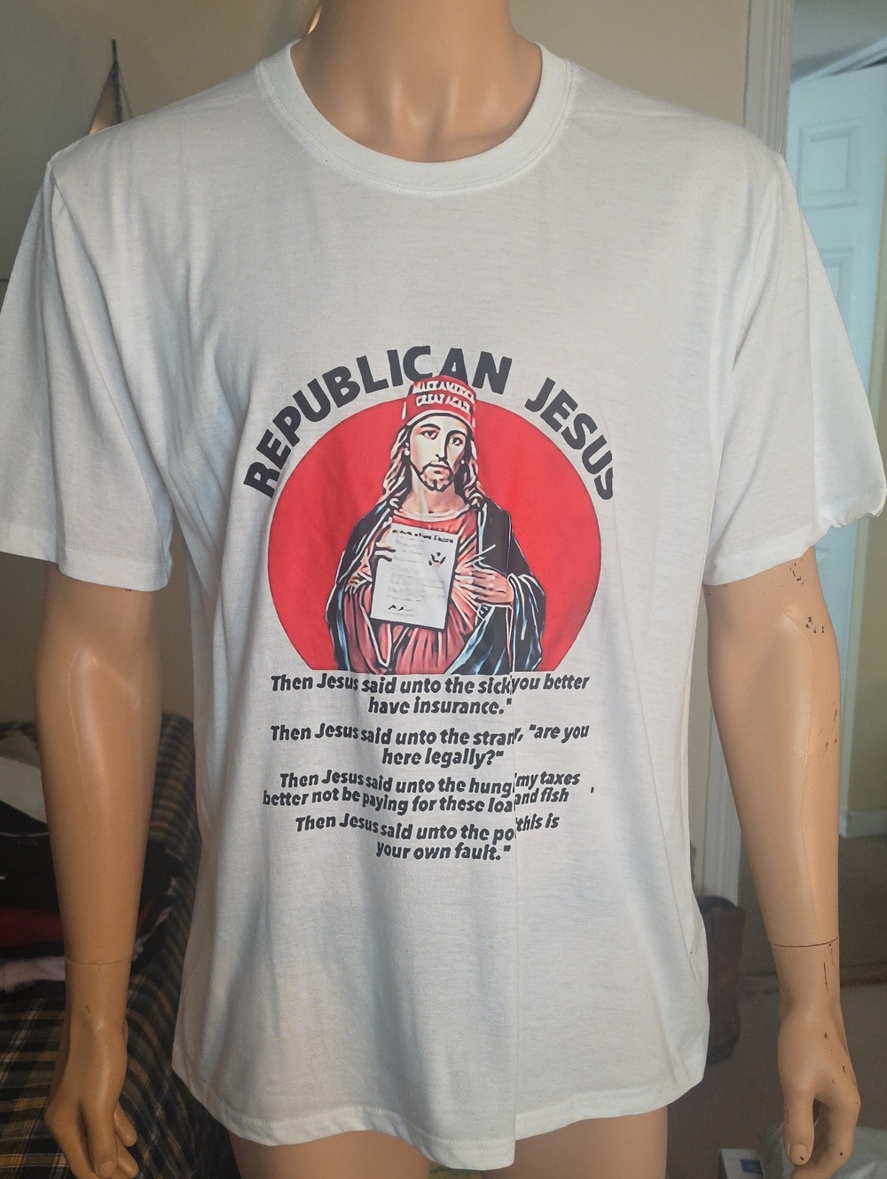Republican Jesus Graphic Tee - White